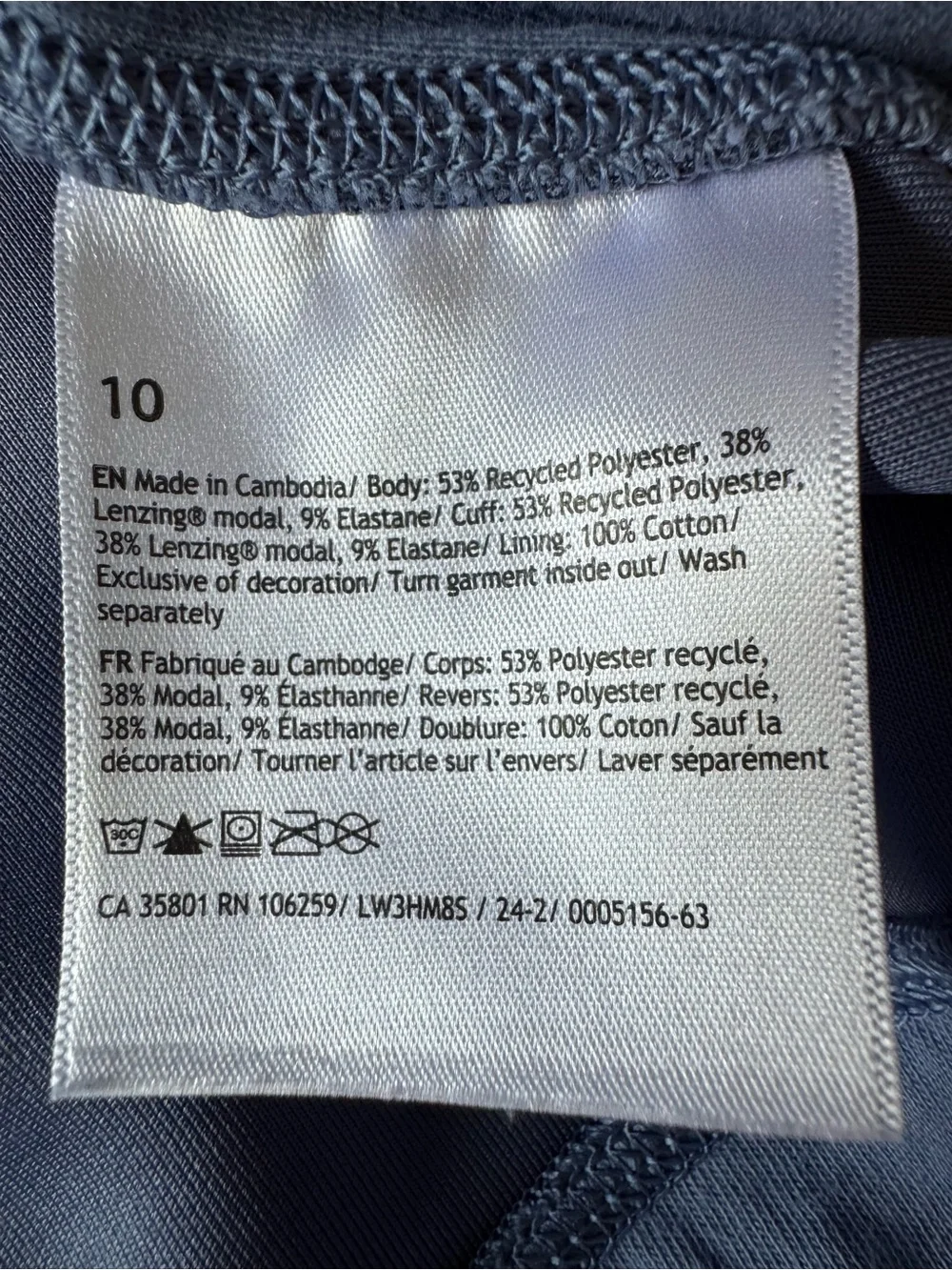 Lululemon Softstreme Full Zip Hoodie Jacket Oasis Blue - Size 10